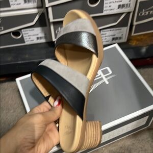 Dansko Women's Sandals with Black and Silver Straps